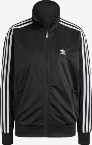 ADIDAS ORIGINALS Sweat jacket in Black: front