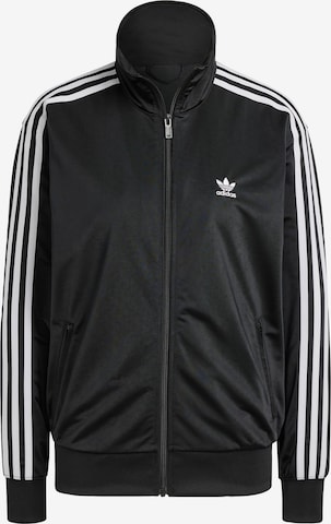 ADIDAS ORIGINALS Zip-Up Hoodie in Black: front