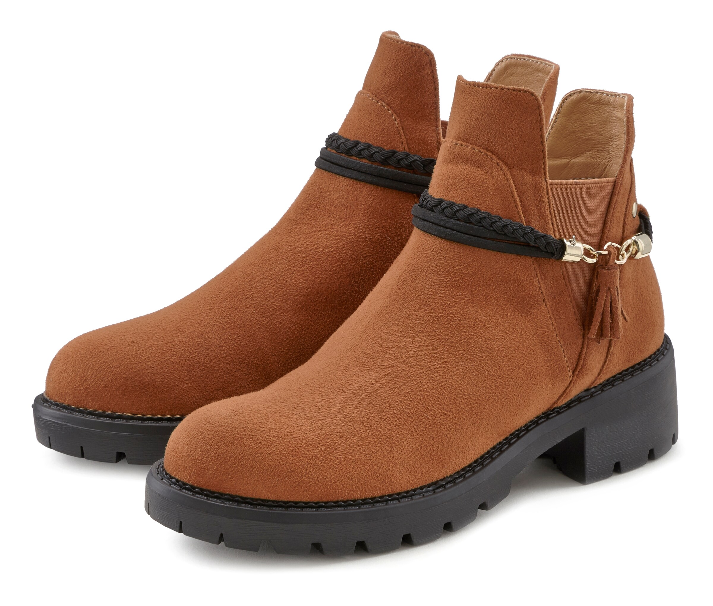 LASCANA Chelsea boty – hnědá