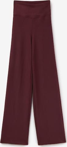 CALZEDONIA Pants 'Palazzo' in Red: front
