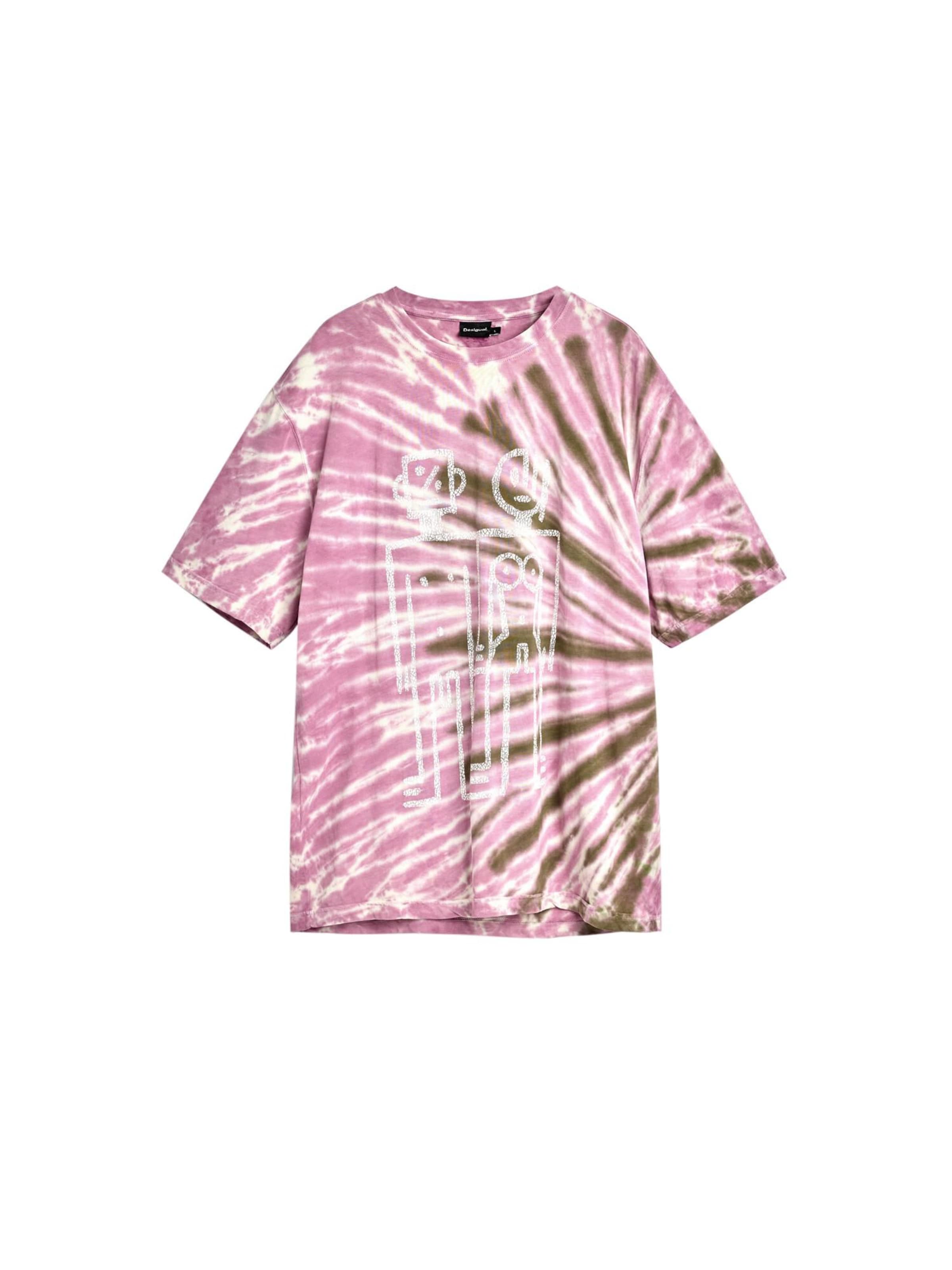 Maglietta di Desigual in rosa: frontale