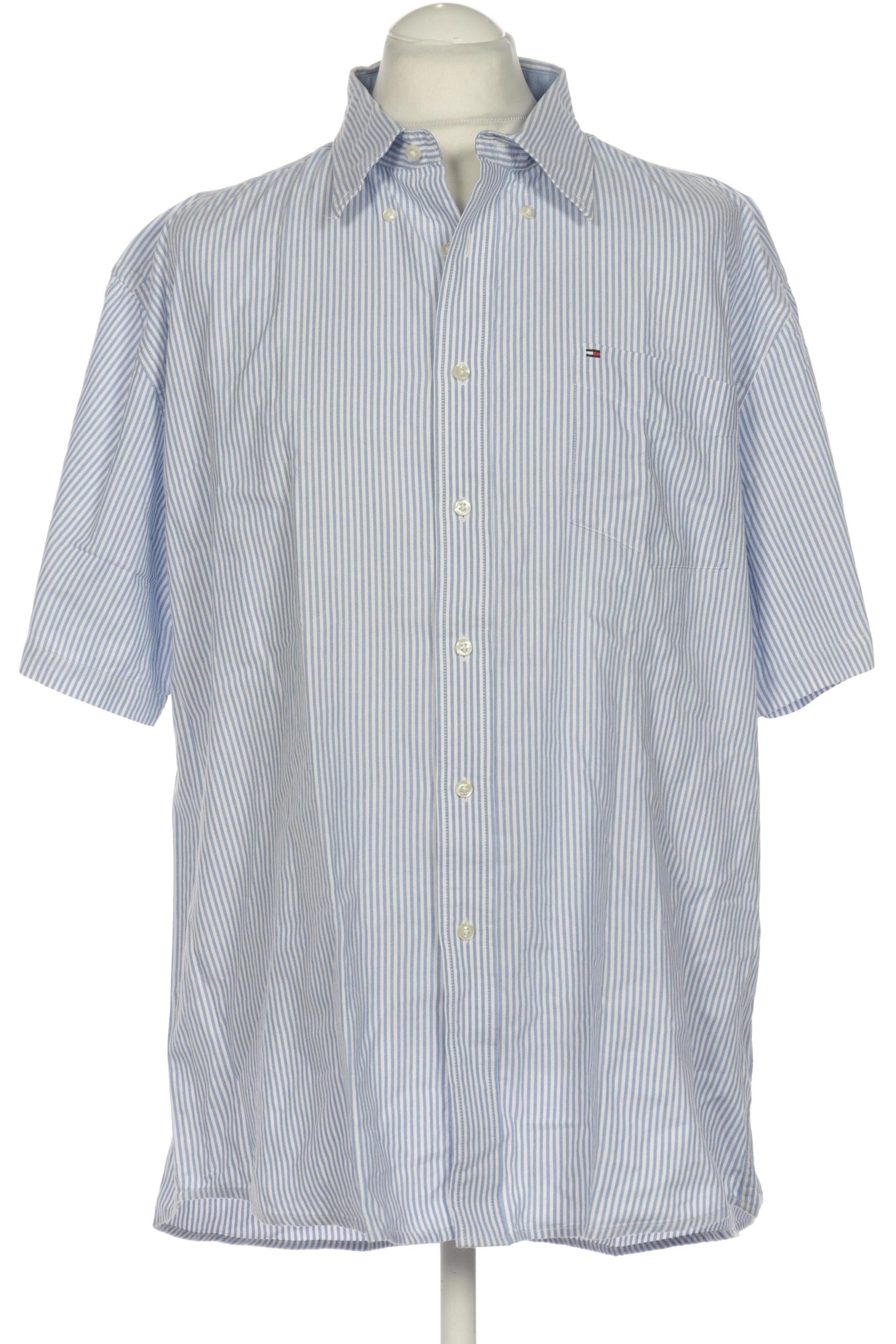TOMMY HILFIGER Button Up Shirt in XL in Blue: front