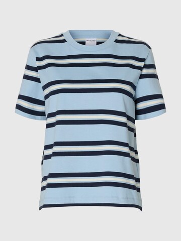 SELECTED - Camiseta en azul: frente