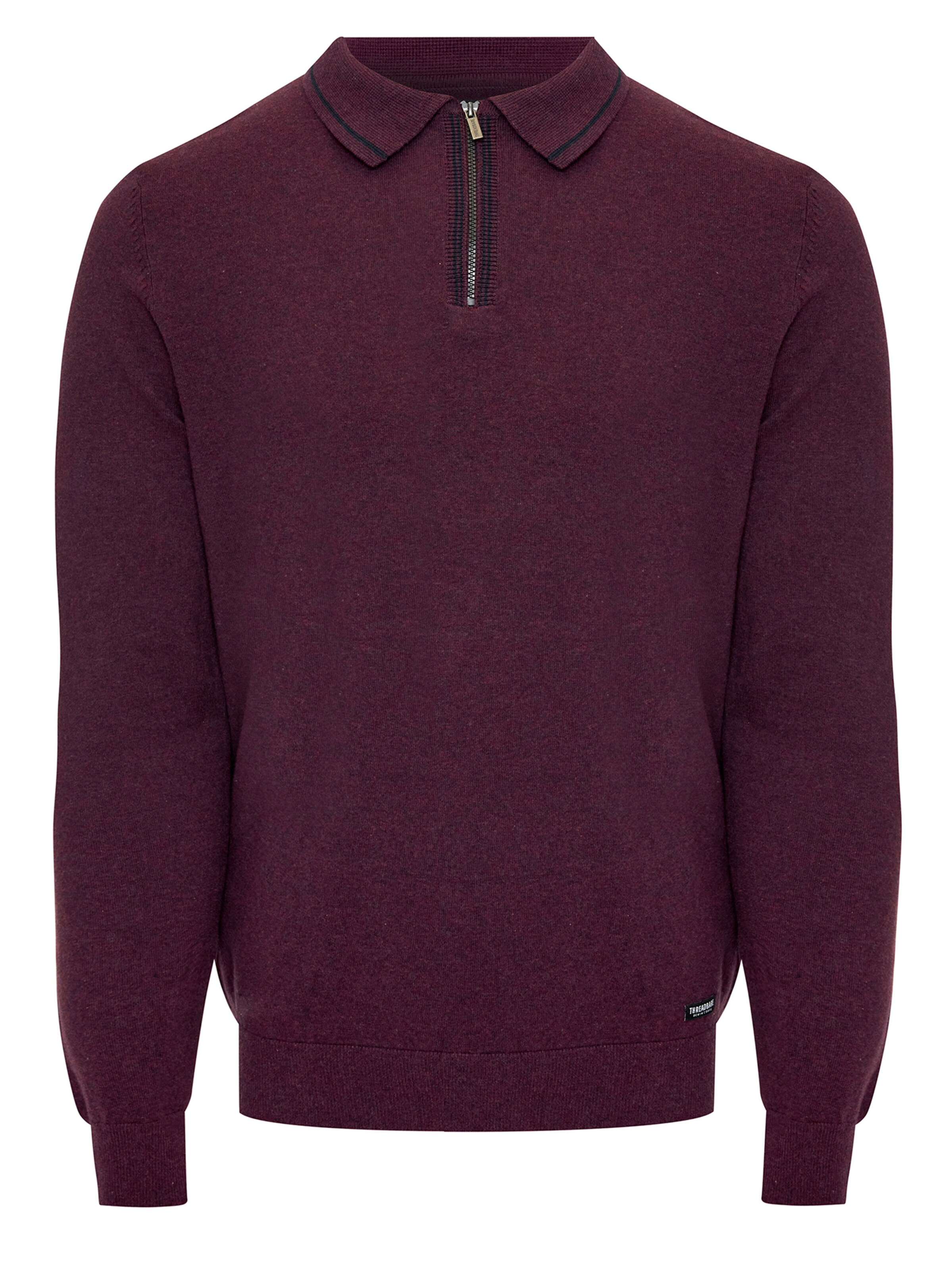 Threadbare Trui 'Barrow' in Rood: voorkant