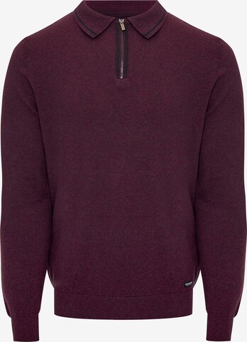 Pull-over 'Barrow' Threadbare en rouge : devant