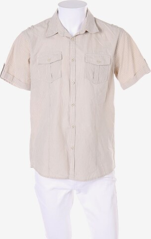 CLOCKHOUSE Button Up Shirt in L in Beige: front