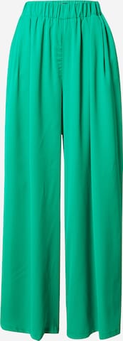 Misspap Wide leg Παντελόνι πλισέ σε πράσινο: μπροστά
