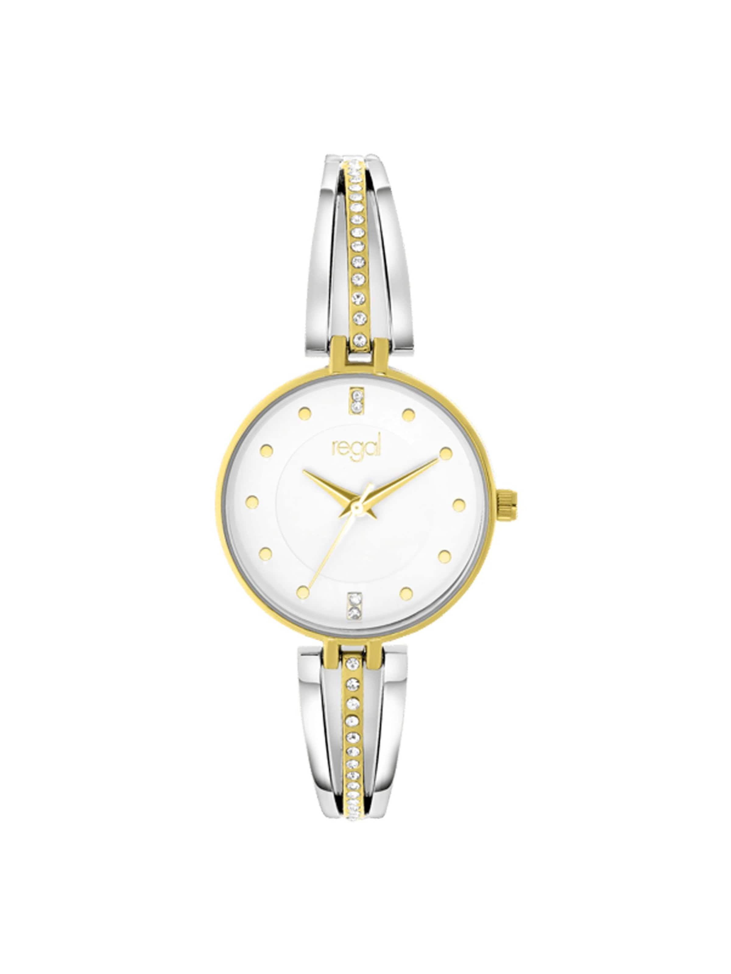 Lucardi Analoguhr in Silber: Vorderseite