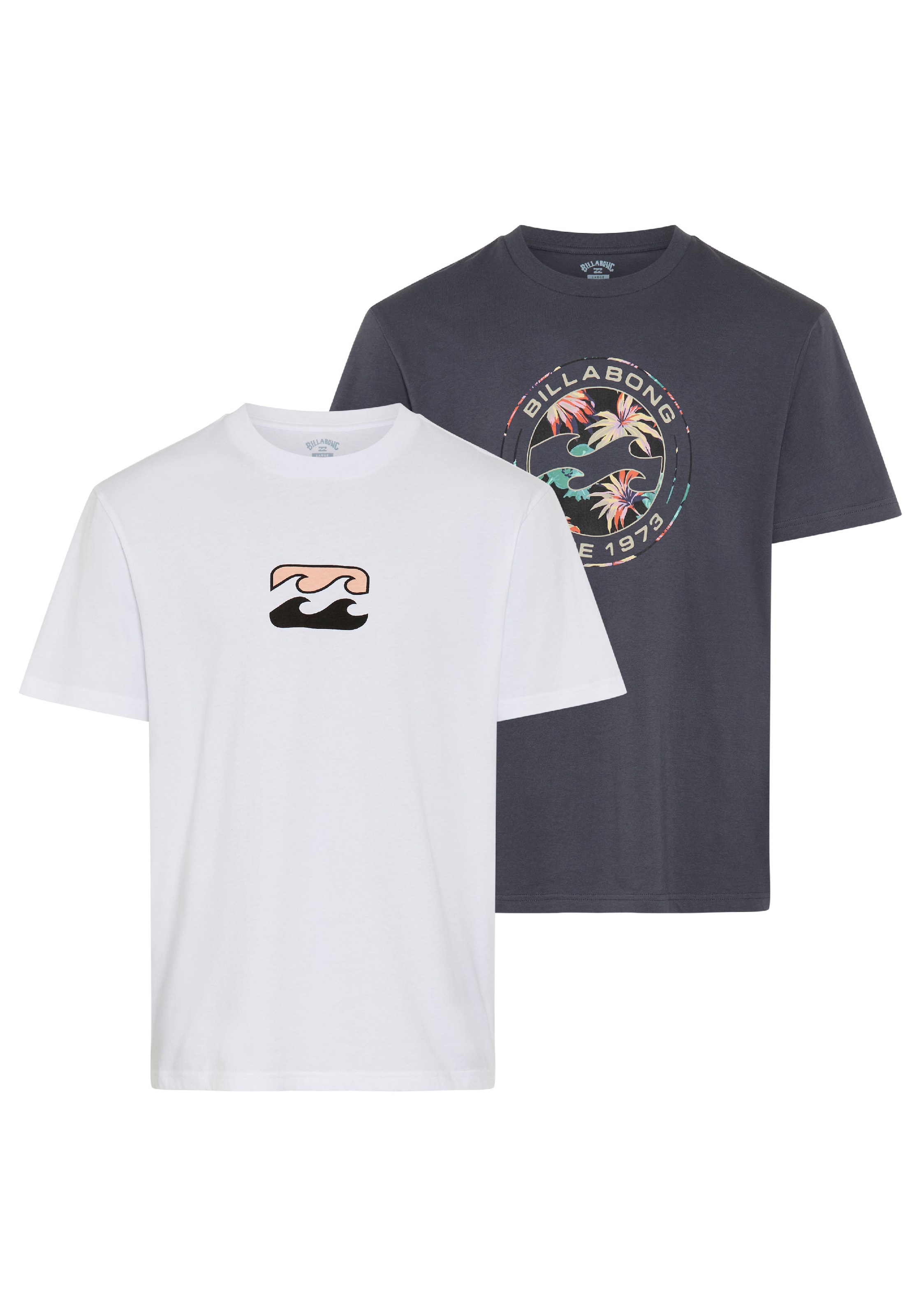 BILLABONG Shirt in S in Smoke blue / Pastel yellow / Black / White, Item view