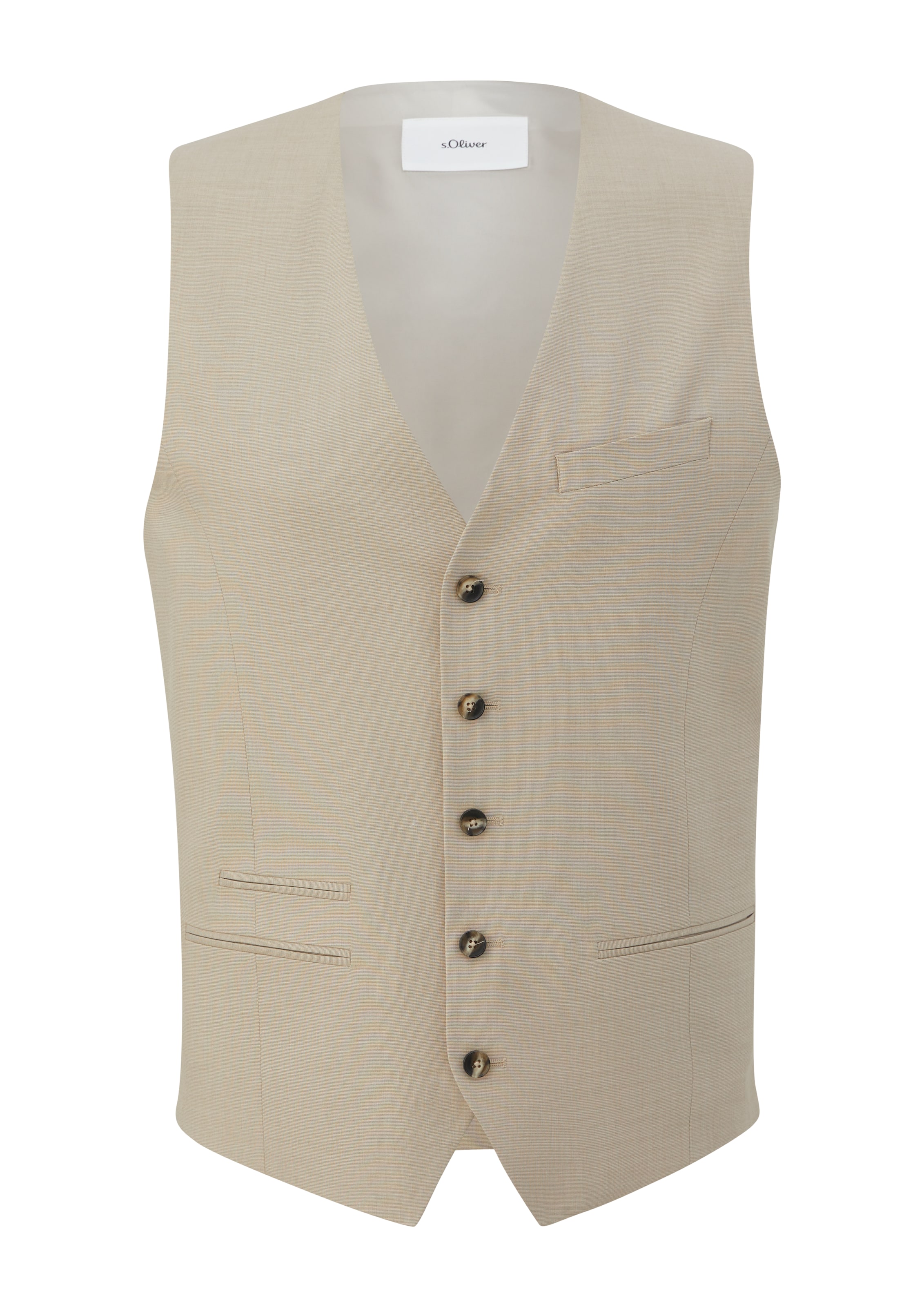 s.Oliver BLACK LABEL Suit vest in Beige: front