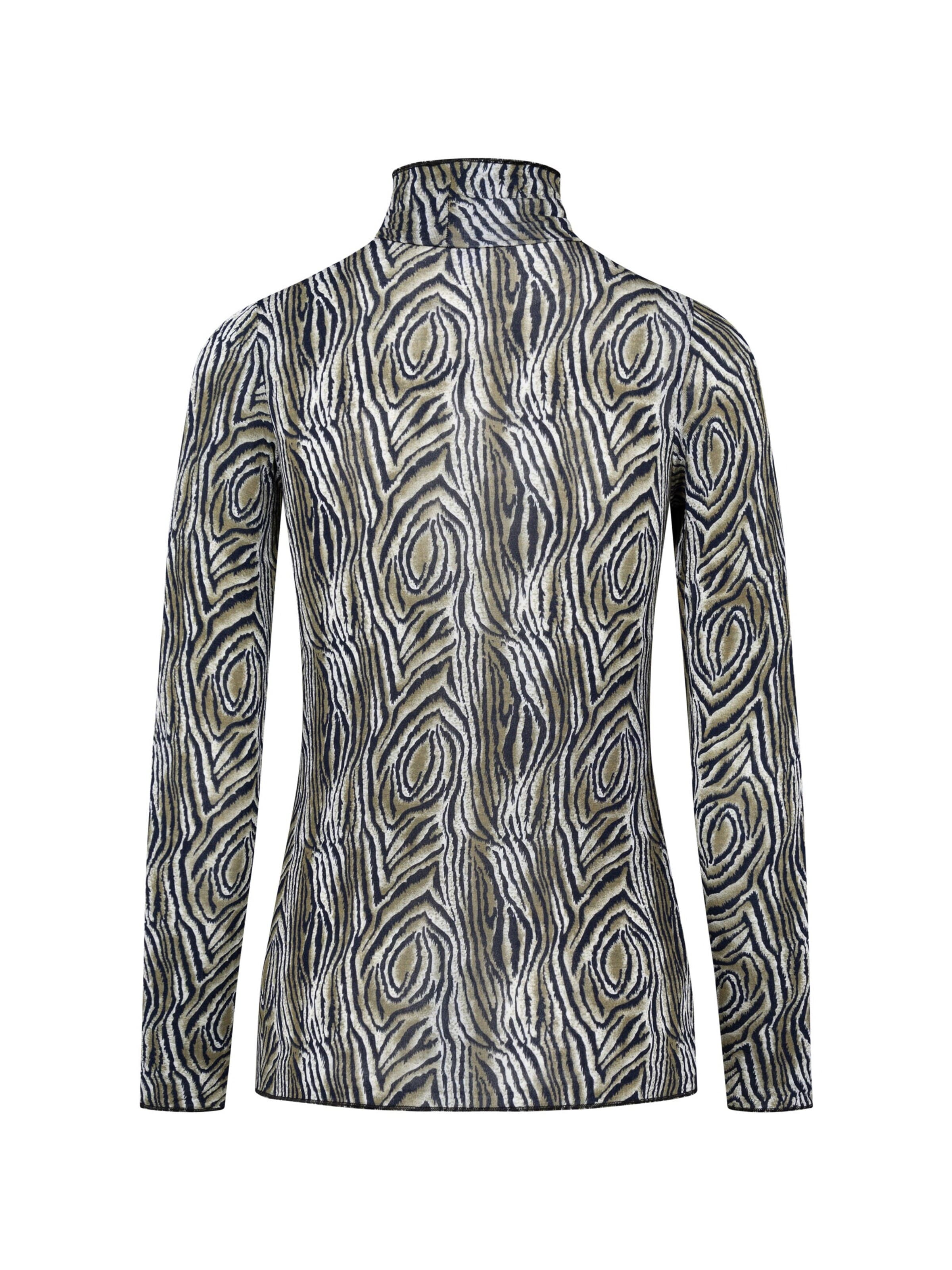 Maillot de corps 'Dolcevita Lungo Cashmere Modal Fantasia Animalier Beige' Ciocca en gris