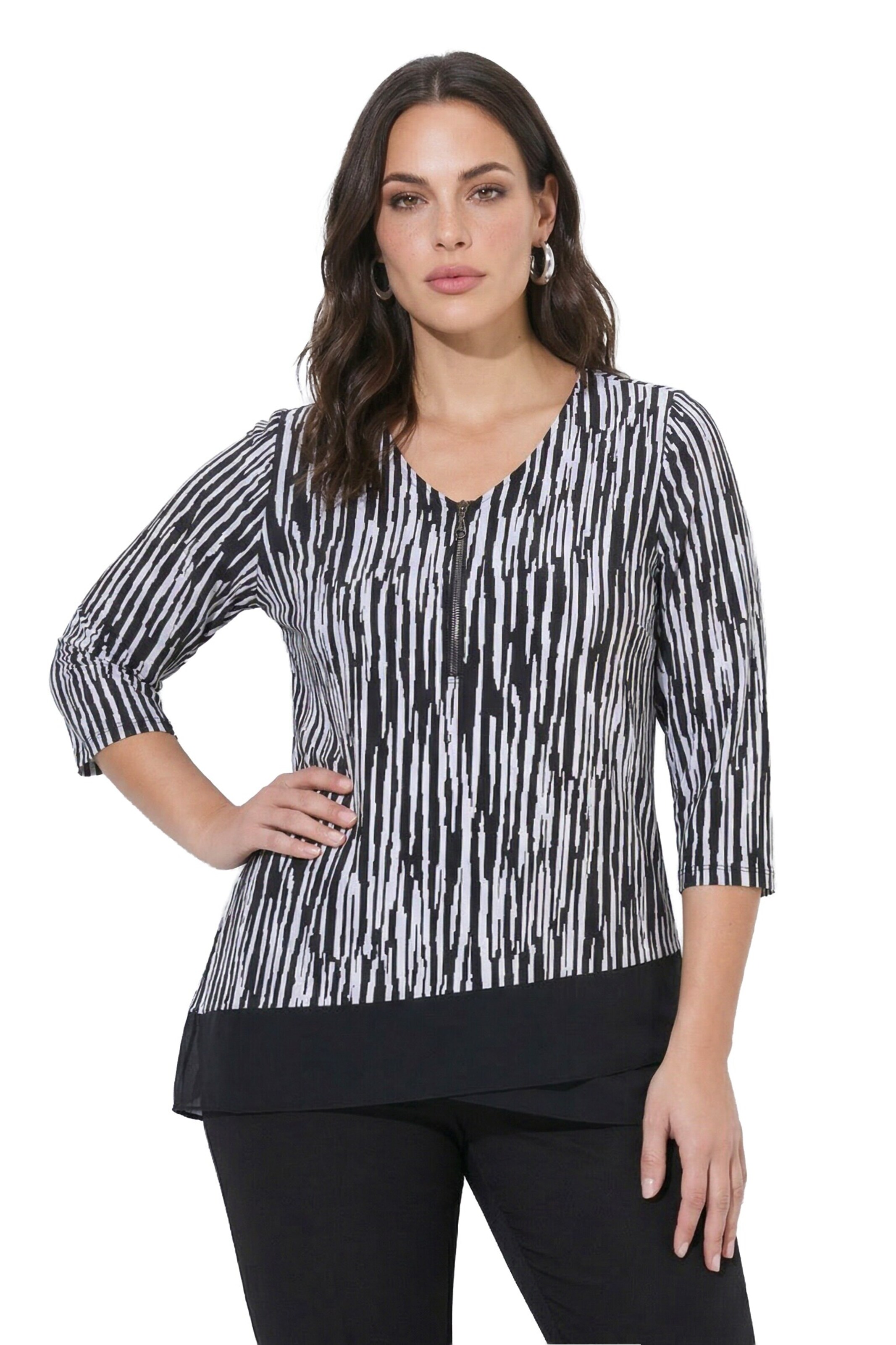 Ulla Popken Shirt in Schwarz