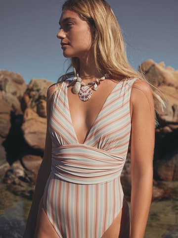 Next Triangel Shapingbadeanzug in Orange