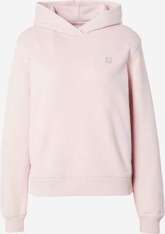 Sweat-shirt Calvin Klein Jeans en rose : devant