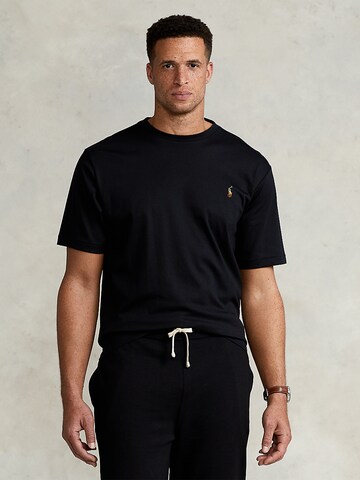 Polo Ralph Lauren Big & Tall Shirt in Zwart: voorkant