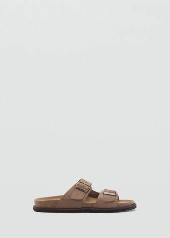 MANGO MAN Mules in Brown