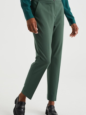 Coupe slim Pantalon WE Fashion en vert : devant