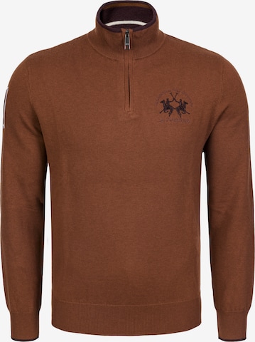 Pullover 'MBS314' di La Martina in arancione: frontale