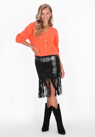 IZIA Knit cardigan in Orange