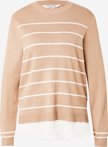 Pull-over 'Te44ss' ZABAIONE en beige : devant