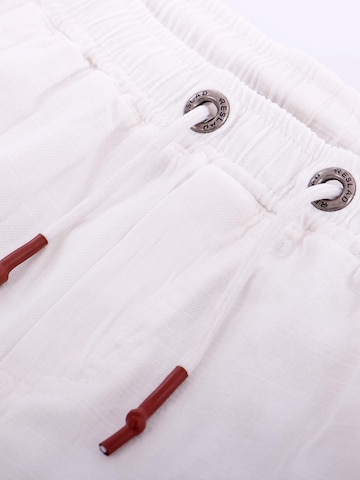 Reslad Regular Hose 'Baumwollhose Freizeithose kurz' in Weiß