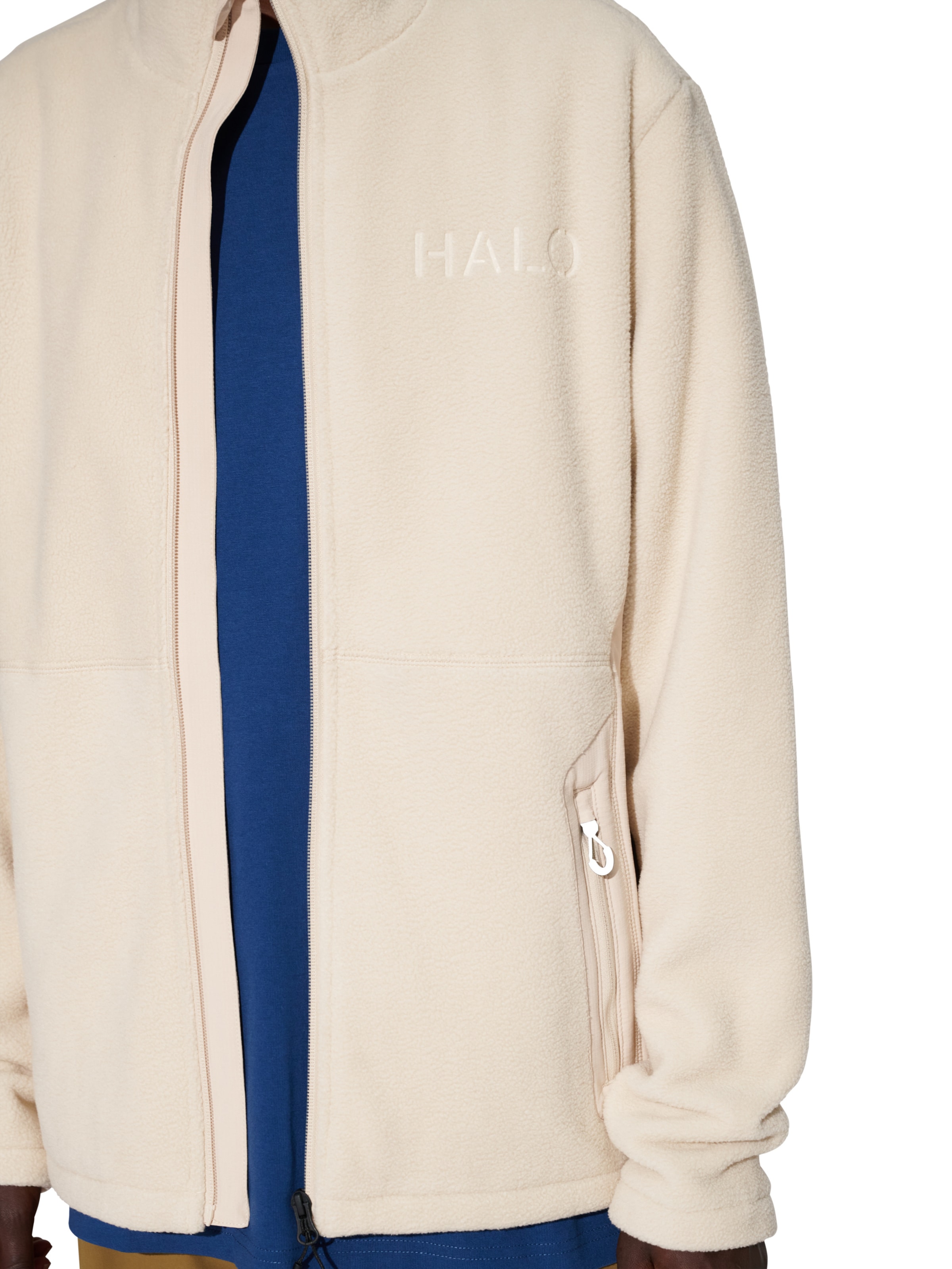 HALO Fleecejacke in Beige