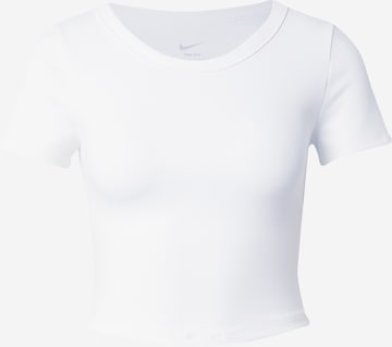 NIKE Funktionsbluse 'ONE' i hvid: forside