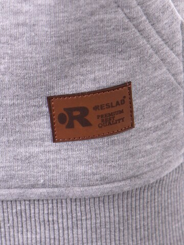 Reslad Sweatjacke 'Sweatjacke Zipper High' in Grau