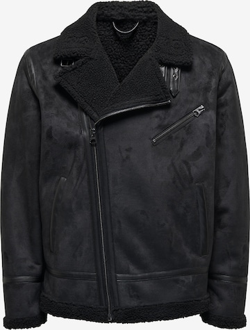 Only & Sons Between-season jacket 'Robyn' in Black: front