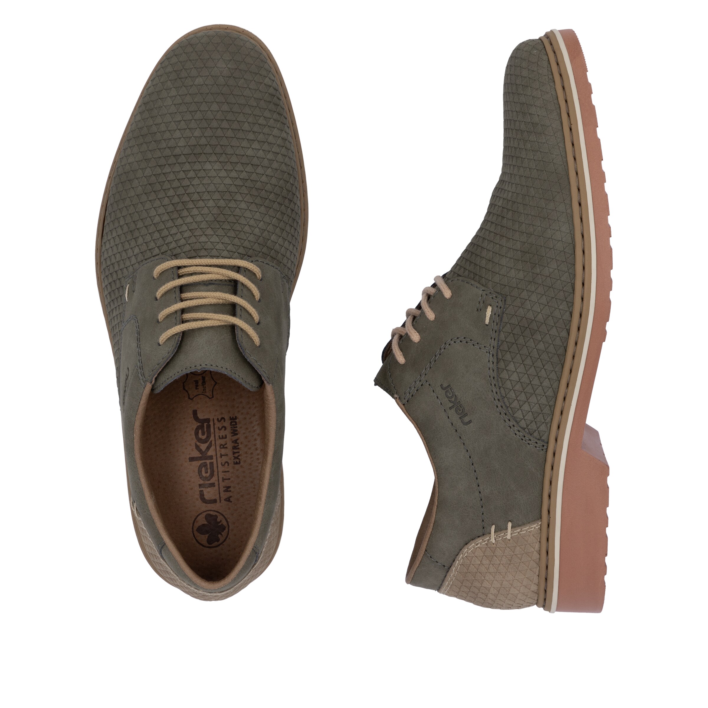 Rieker Lace-Up Shoes in Green