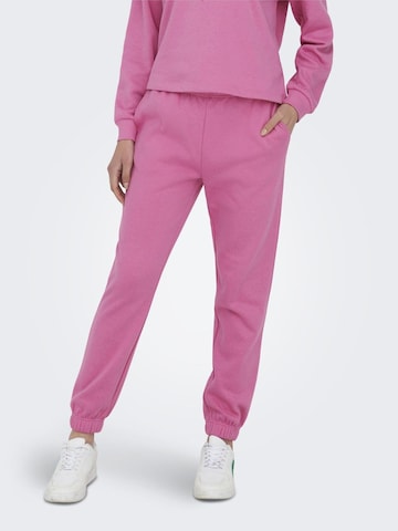 ONLY Tapered Pants in Pink: front