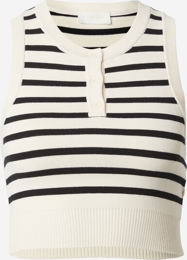 LeGer by Lena Gercke Top de punto 'Evie' en negro / blanco lana, Vista del producto