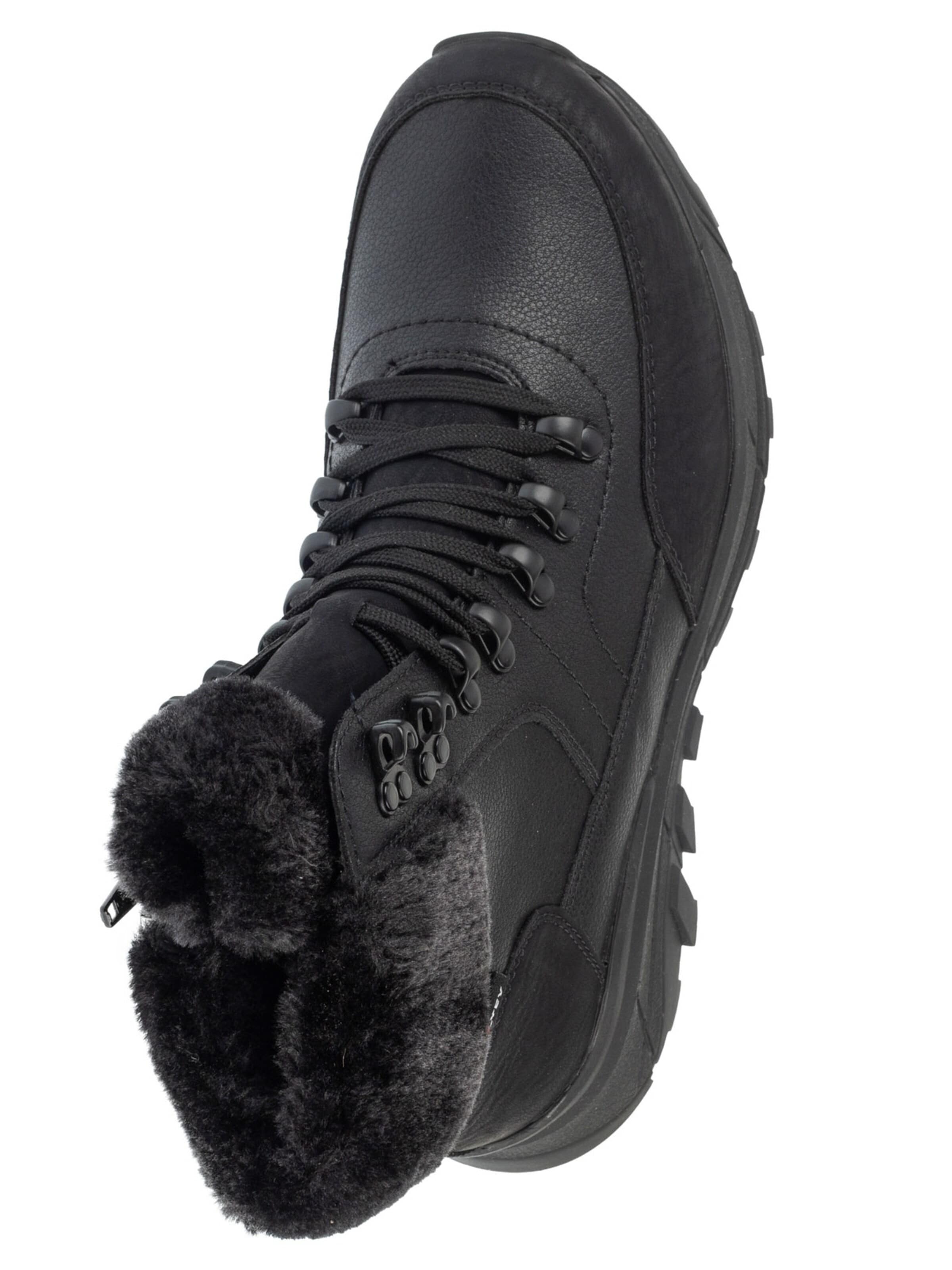 Bottes à lacets Rieker en noir