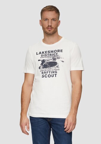 T-Shirt s.Oliver en blanc : devant
