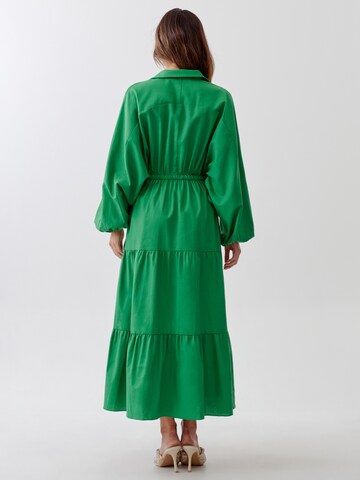 Tussah Dress 'NINAH' in Green: back