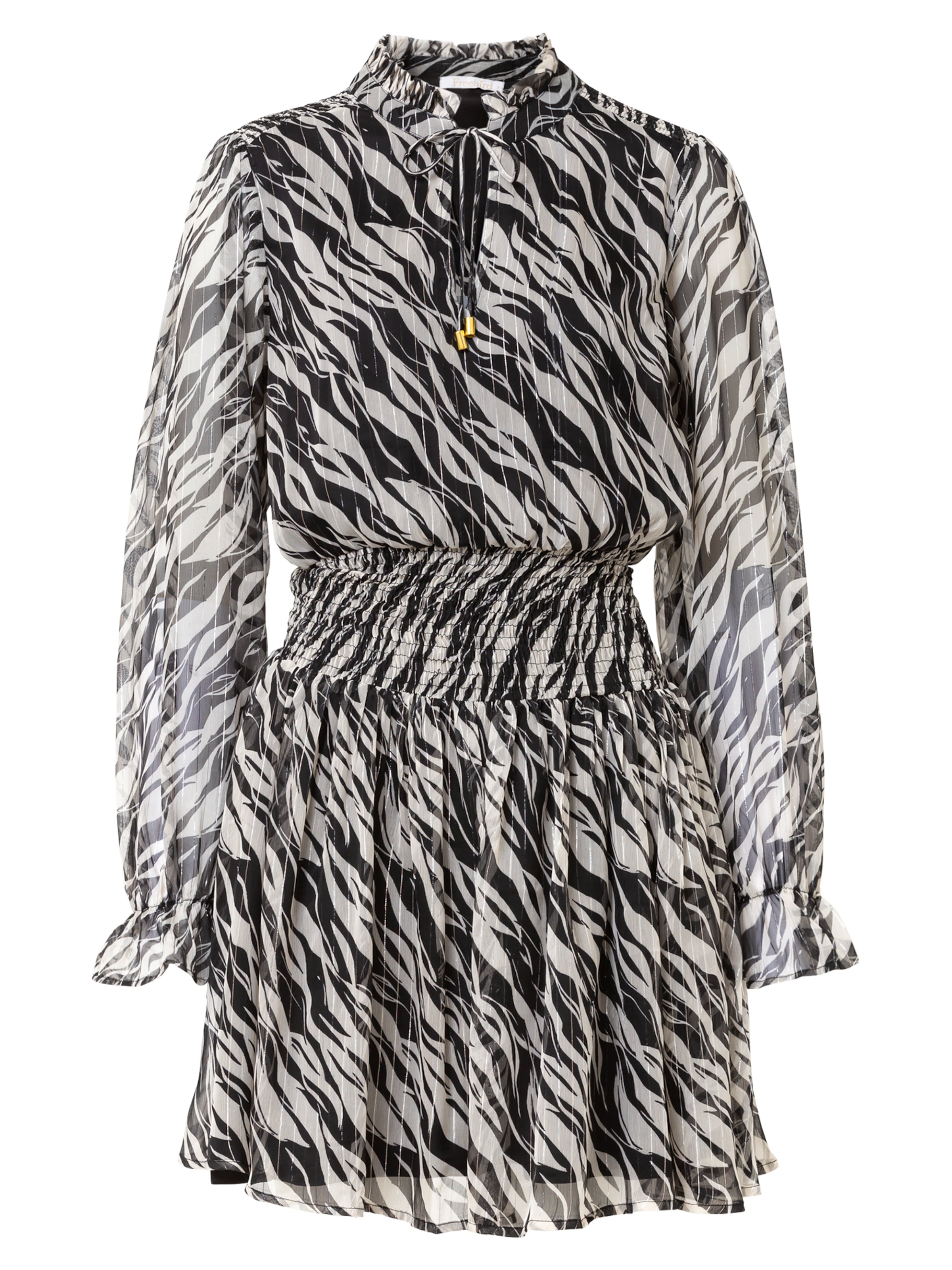 Freebird Icons Šaty 'Friday' – černá: přední strana