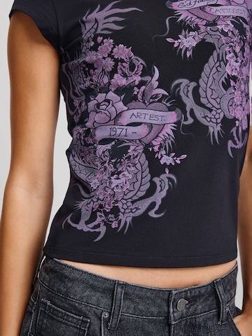 Ed Hardy Shirts 'Tattoo City' i sort