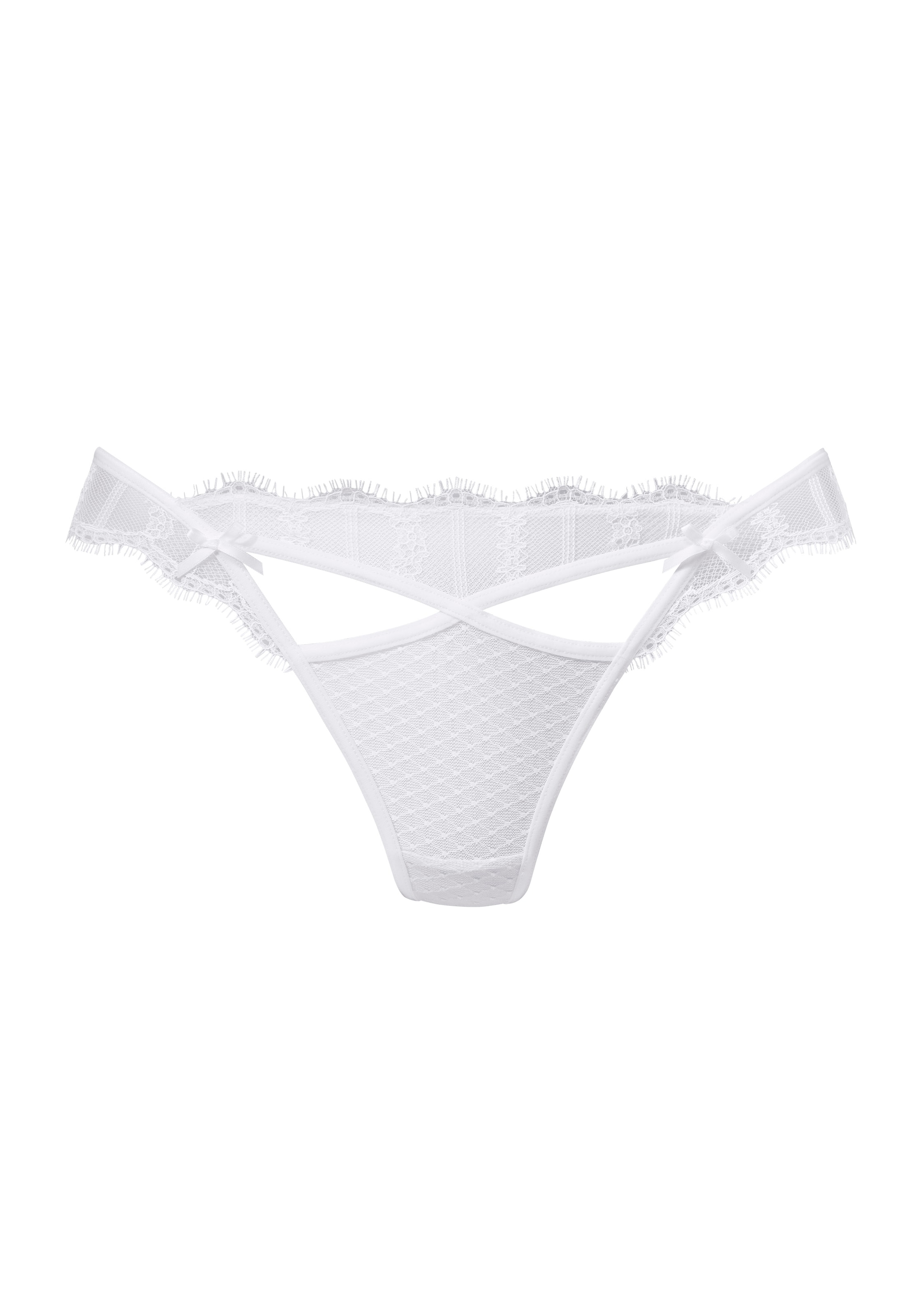 LASCANA - Tanga en blanco: frente