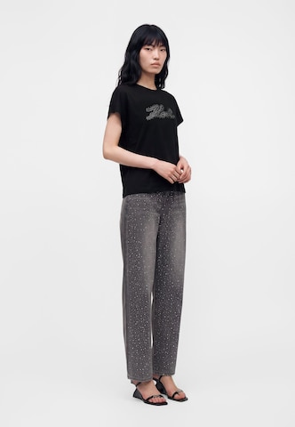 melns Karl Lagerfeld T-Krekls