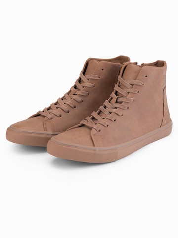Ombre High-top trainers in Brown