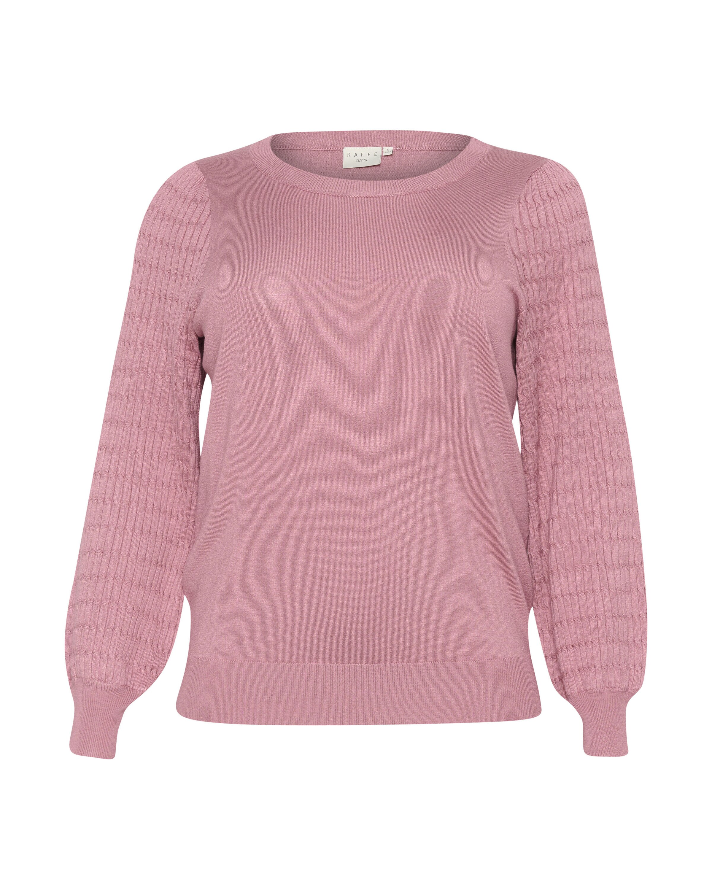 KAFFE CURVE Pullover 'Lini' in Pink: Vorderseite