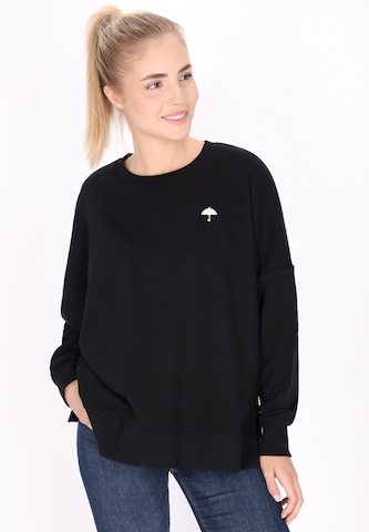 Schmuddelwedda Sweatshirt in Zwart: voorkant