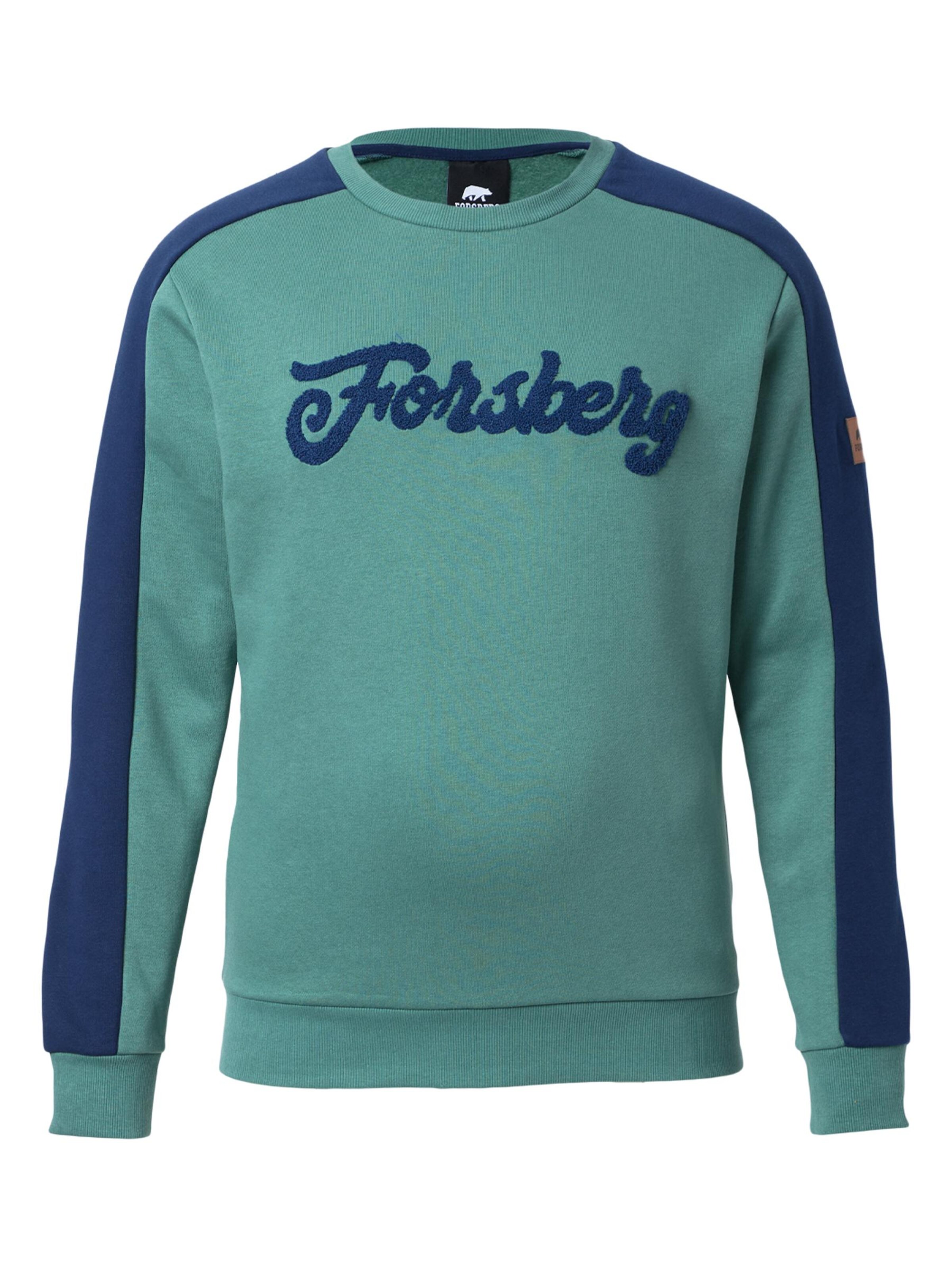 FORSBERG Sweatshirt 'mit Vintage Logo Sweatshirt' in Green: front