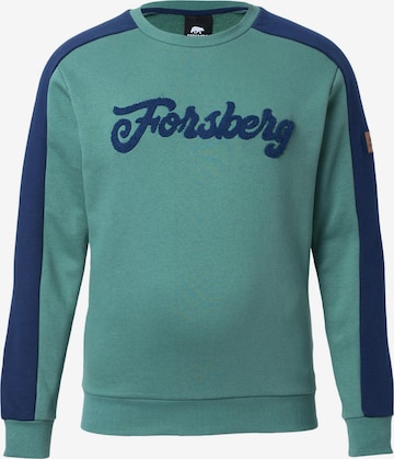 FORSBERG Sweatshirt 'mit Vintage Logo Sweatshirt' in Green: front