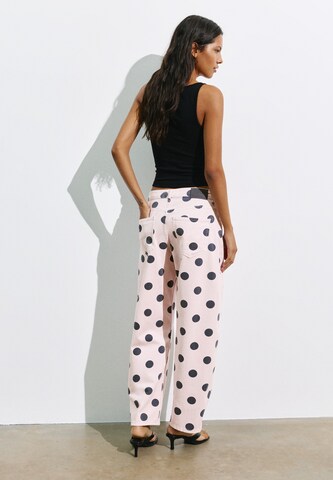 Barrel Jean Pull&Bear en rose