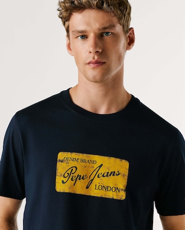 T-Shirt 'Suen' Pepe Jeans en bleu