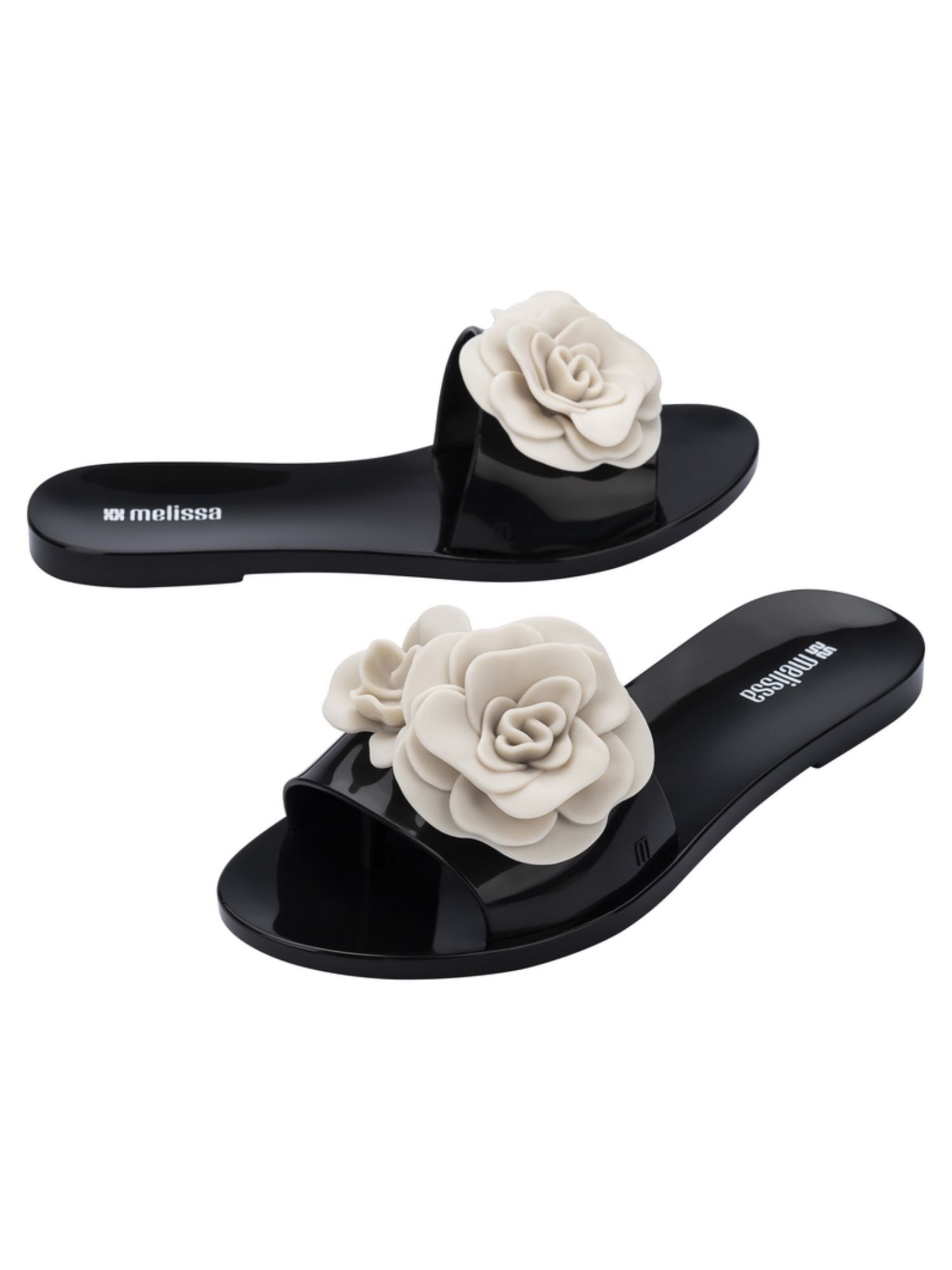 MELISSA Mule 'Babe Petals' in Black