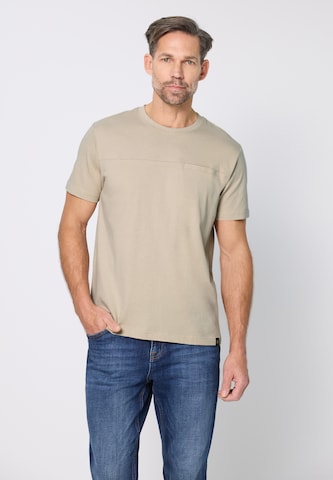 Street One MEN T-Shirt in Beige: Vorderseite