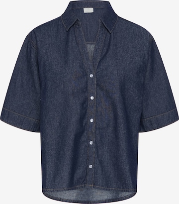 Kaffe - Blusa 'Jade' em azul: frente