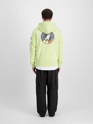 ALPHA INDUSTRIES Sweatshirt 'Space Shuttle ' in Geel